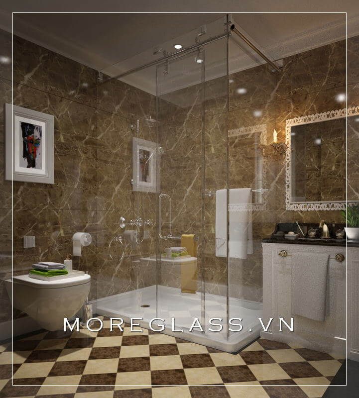 thiết kế phòng tắm biệt thự